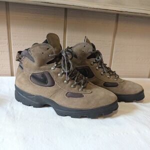 Vintage Nike ACG Makalu Hiking Boots Brown Suede Gorpcore Mens 10
